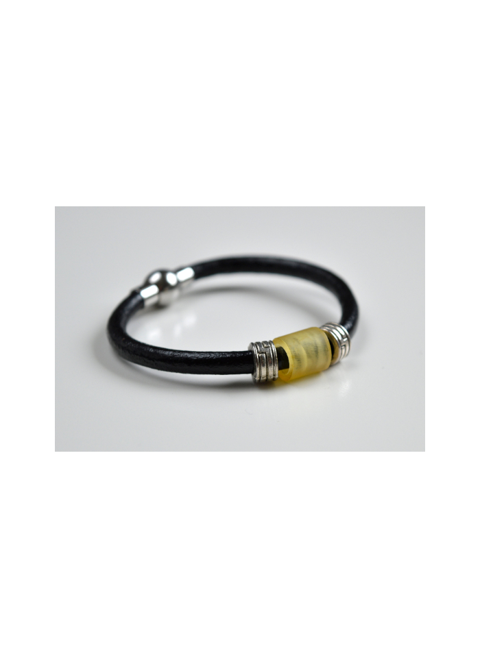 men amber bracelet baltic amber on leather cord unpolished natural amber bracelet rock silver amber choker bead